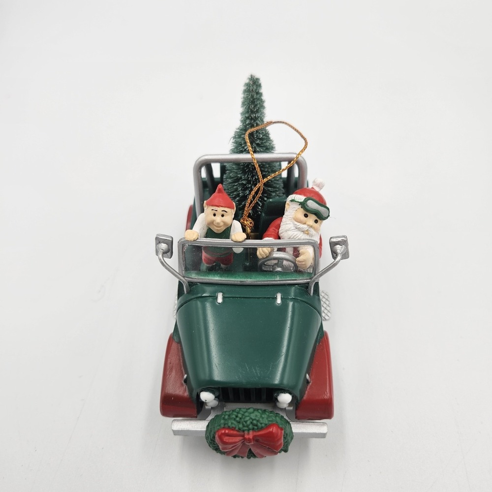 VTG 1992 Four Wheel Santa Santa's Best Christmas Charmers Collectables Ornament‎